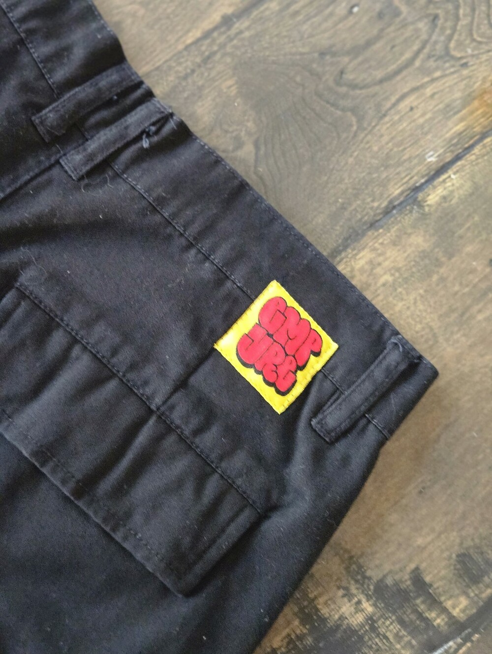 Empyre Loose Fit SK8 Cargo Pants Black Baggy Streetwear Boys/Unisex